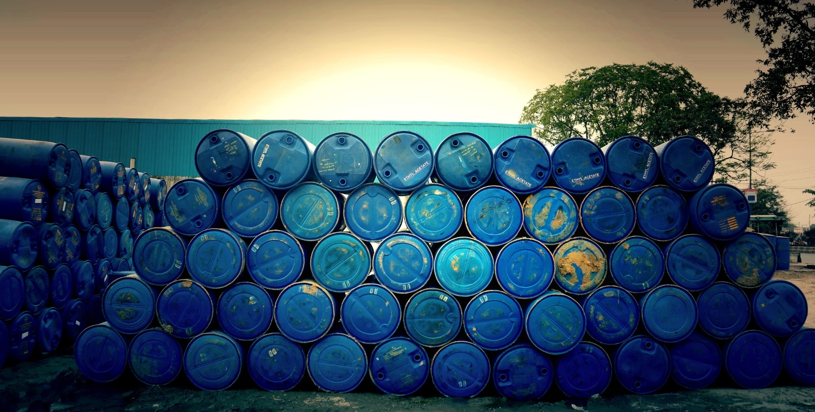 Drums of Used Cooking Oil
